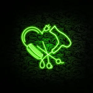Custom Neon Barber Shop Sign - Bright LED Display