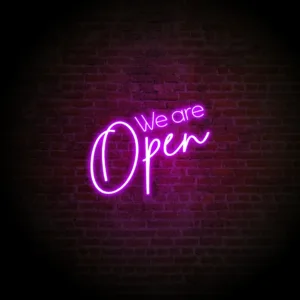 Open Neon Signs are a bright and eye-catching way to attract customers, making your business stand out day and night.