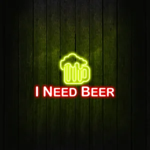 Bud Light Neon Beer Signs glowing with iconic branding, adding a bold and energetic vibe to your bar or lounge space.