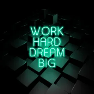 It Was All a Dream neon sign glowing vibrantly, adding a nostalgic and creative touch to any room or space.