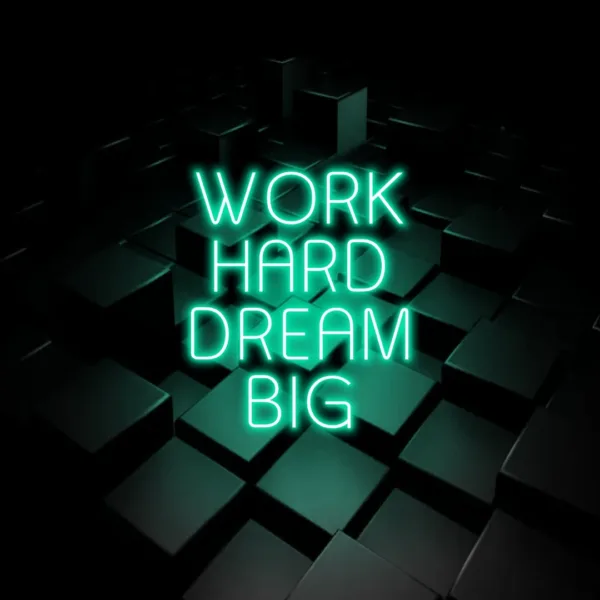 It Was All a Dream neon sign glowing vibrantly, adding a nostalgic and creative touch to any room or space.