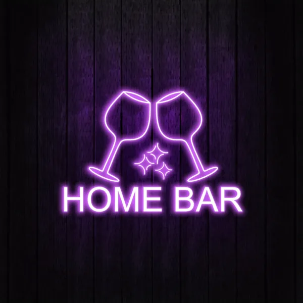 LED Neon Beer Signs glowing brightly, perfect for home bars, pubs, and breweries to add vibrant energy.