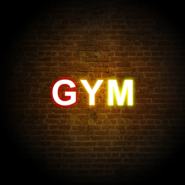 Eye-catching Neon Sign for Gym, featuring a motivational quote to energize and inspire your workout space.