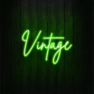 Vintage Neon Sign with retro LED lights, perfect for adding nostalgic decor to classrooms or school spaces.