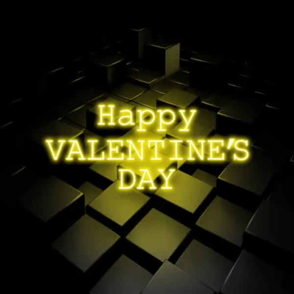 Bright and colorful Valentine's Day LED neon signs glowing with love, adding a modern and festive touch to Valentine's Day decorations.