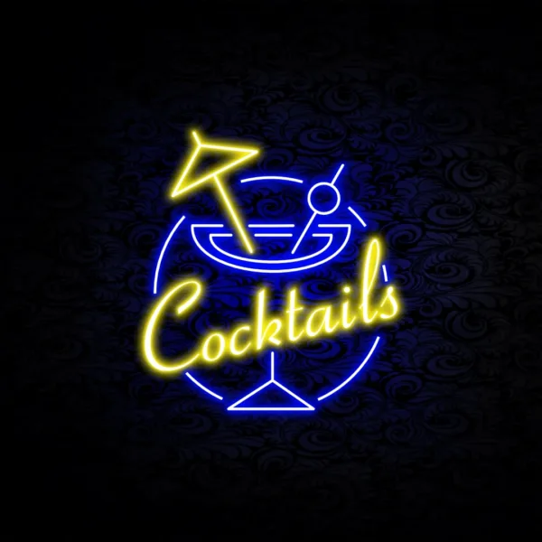 Vibrant Cocktail Bar Neon Sign glowing with bold energy, perfect for creating a lively and stylish atmosphere in your home bar or lounge.