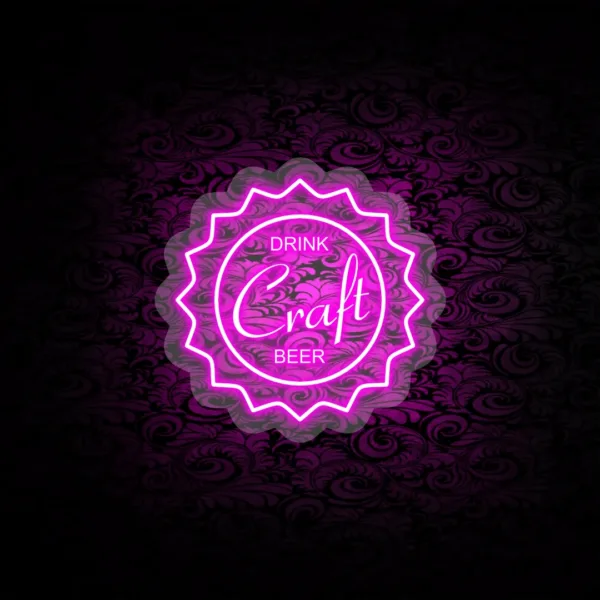 Vibrant Neon Drink Sign glowing brightly, adding bold energy and style to any beverage station.