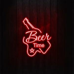 Golden Lyon Vintage Pub Neon Sign with classic design, ideal for adding nostalgic charm to bars and lounges.