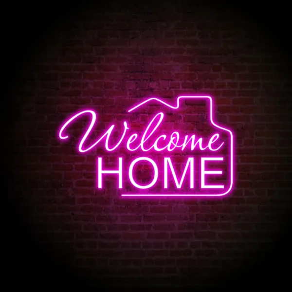 Stylish light-up wall decor featuring LED lights, creating a vibrant and modern atmosphere in any room.