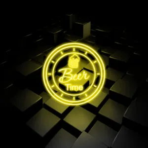 Neon Pub Signs glowing brightly, perfect for home bars, pubs, and restaurants to create an inviting atmosphere.