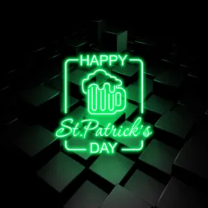 Pink and blue neon beer signs illuminating your space with vibrant colors, adding a fun and playful touch to your bar or entertainment area.