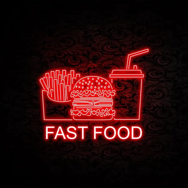 Retro Vibe Neon Sign with vibrant colors, ideal for creating a nostalgic atmosphere in cafes, bars, or home spaces.
