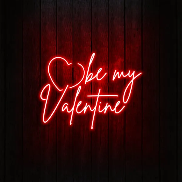 Charming Valentine's sign glowing with love, perfect for adding a romantic touch to Valentine’s Day décor and celebrations.